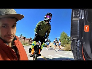 FAST ELECTRIC UNICYCLE RIDING INMOTION V12 HT