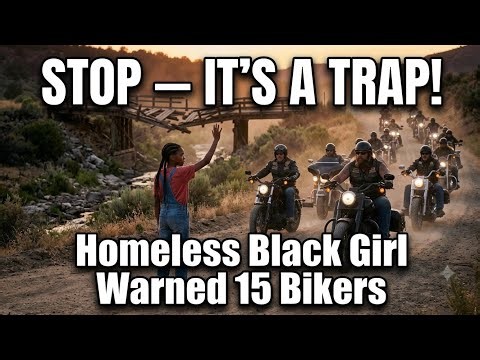 Stop — It's a Trap!" Homeless Black Girl Warned 15 Bikers — What They Did Next Shocked Everyone