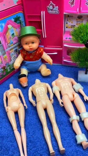 Satisfying With Unboxing and Review Doll Set Toys, ASMR Video#shorts#disneytoys