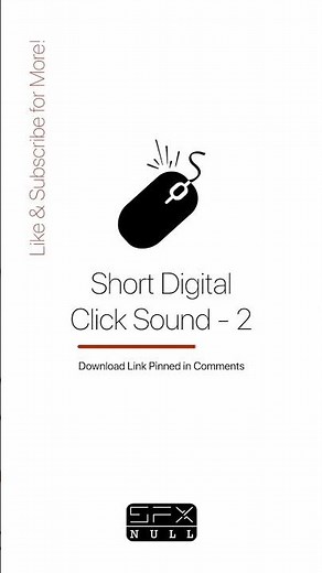Short Digital Click Sound Effect 🖱️ / Click Sound / Mouse Sound #soundeffects