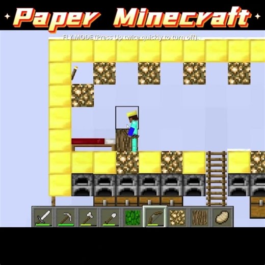 Do you really love Paper Minecraft 2D? [2D Paper Minecraft] #4 #minecraft2d #minecraft #scratch