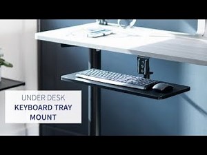 MOUNT-KB01B Under Desk Rotating Keyboard Tray by VIVO