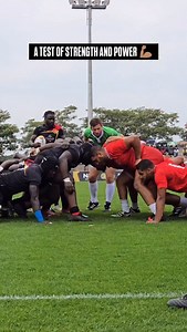 96 reactions |  Clash of Titans! Pure strength, technique, and teamwork collide in this intense scrum battle  Front row warriors doing the dirty work — respect the grind! #RACUG25 | Rugby Afrique | Facebook