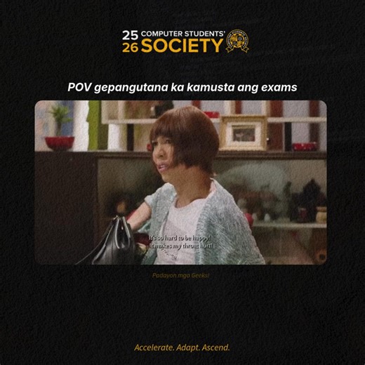 5.1K views · 61 reactions | Hinde ako galit, masaya lang :)) #CSS2526 #GeeksInAction #accelerateadaptascend | CIT University Computer Students' Society | Facebook