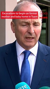 Preliminary works begin today at the site of the former mother and baby home in Tuam, Co. Galway, to prepare for full excavation in the coming weeks. Nearly 800 infants died in the home between 1925 and 1961. #VMNews | Virgin Media News