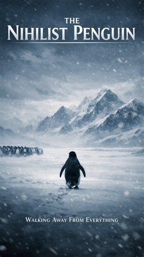 Nihilist Penguin-The Loneliest Walk on Earth🐧nihilistpenguin #lonelypenguin #trending #viralclips