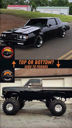 1987s Buick Grand National (GNX) vs 1987s Lifted 4x4 Chevrolet Truck #cars #trucks