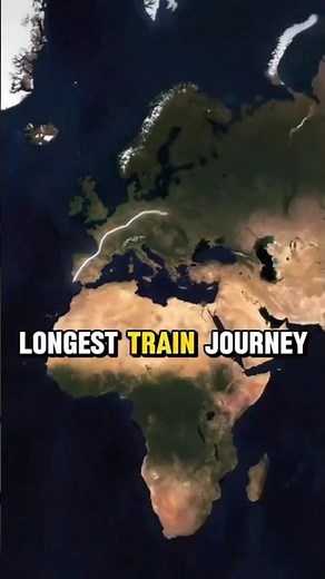 Longest train journey in the world 🚄