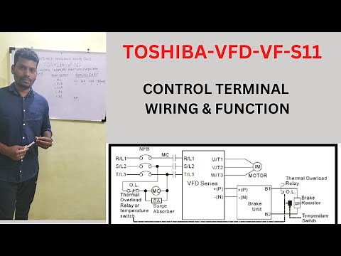 TOSHIBA VF-S11 -CONTROL TERMINAL WIRING & FUNCTION EXPLAINED.#VFD#ELECTRICALWIRING#TOSHIBHA#SATHISH