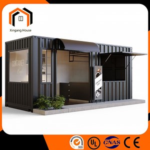 [Hot Item] Customized Prefab Houses Shipping Shop Container Coffee Bar Restaurant Cafe Store House 20FT Container Houses