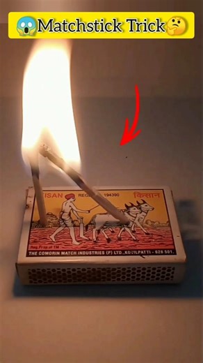 Matchstick Burning Experiment 🔥 | Amazing Science Trick #shorts