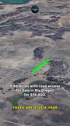 9.86 Acres with road access for Sale in Bly Oregon for $15,800 #fyp #foryou #reels #realestate #property #realtor #forsale #usa #realestateagent #landcentury | Globally.land