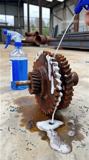 Extreme Rust Removal on Gear Assembly | Satisfying Metal Cleaning Process #rustremoval #partscleaner