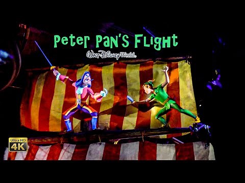 Peter Pan's Flight On Ride Low Light 4K POV Magic Kingdom Walt Disney World 2021 12 29