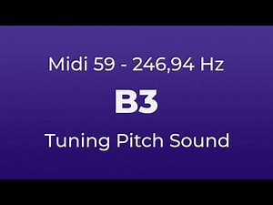 B3 Tuning Pitch | 246,94 Hz | Midi Key 59