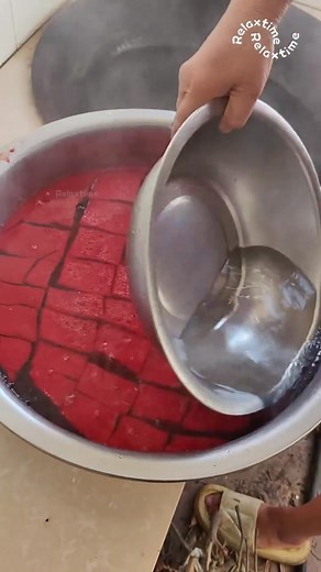 Pig Blood Soup is a hearty, traditional dish found across Asia, featuring silky cubes of coagulated pig’s blood simmered in a savory, aromatic broth. Mild in flavor and subtly mineral, it absorbs the surrounding herbs, spices, and pork richness, resulting in a comforting, rustic soup enjoyed in many regional variations. Video: @2025relaxtime | TasteAtlas