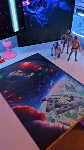 These Star Wars Posters are so cool 😭🔥 Displate Mounting #starwarsfan #blackseries #starwarsfigures