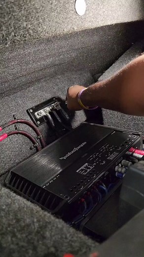 pt3 Ford mustang amp install #jpsaudio #caraudio #caraudioinstallation #wiring #fordmustang #rockfordfosgate