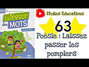 Poésie page 63 : Laissez passer les pompiers ! | Trésor des Mots CE2 page 63