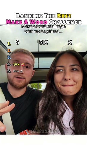 Ranking The Funniest Make a Word Challenge Moments 😂 #shorts #wordchallenge #couplegoals #comedy