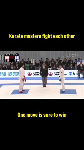 Karate masters fight each other: one move is sure to win #fight #karate #actual #combat