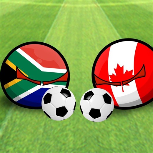 Sudáfrica vs Canadá Eliminatorias #shorts #countryballs #humor #viral #mundial2026 #fifa #polandball