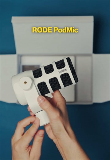 Unboxing my new favorite microphone 📦 The @RØDE PodMic is perfect for podcasts, voice overs, has XLR & USB-C options and sounds amaaazing. So excited to use this a lot more #microphones #unboxing #gear