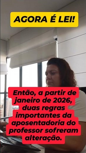 Mudou a aposentadoria do professor em 2026