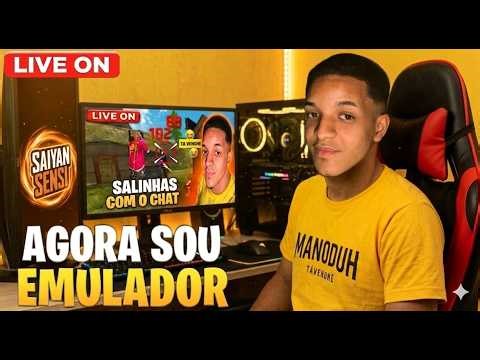 SEGUNDO DIA NO EMULADOR 🔴 TÁ VENO NÉ!? 😂 MANODUH AO VIVO 🔴 @Manoduhff #60k