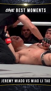 5M views · 10K reactions | Watch out for the insane ending to this crazy fight between Jeremy Miado and Miao Li Tao! | ONE Championship | Facebook