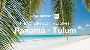 Panama, you’re just minutes away from landing in a transcendent destination 💫🛬 Starting today, Copa Airlines inaugurates the Panama - Tulum route, opening a new gateway between these two destinations and expanding the connectivity of the #MexicanCaribbean with the world. 🌎 Take flight into the new era of Tulum. Welcome to #TheSignatureParadise. . . . Panamá, estás a solo unos minutos de aterrizar en un destino trascendente 💫🛬 A partir de hoy, Copa Airlines inaugura la ruta #Panamá - Tulum, 