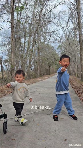 He found a magic wand… and it broke 😅 Is this just my house?