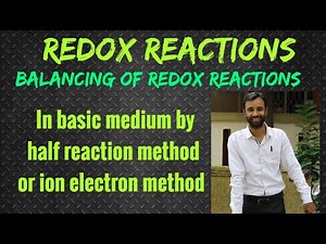 simple Tricks for Balancing redox reaction / basic medium / ion electron / half reaction method