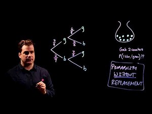Probability without Replacement [Counters in a bag]. GCSE 9-1 Maths Edexcel June 2017 Paper 1H Q17