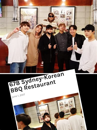 678 Korean Restaurant: A BTS Legacy in Sydney
