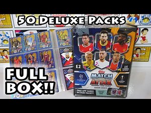 Match Attax 2020/21 Full Mega Box Opening | 50 Deluxe £2 Packs | Hunting All 11 100 Clubs