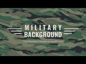 Free Military Background for PowerPoint | Google Slides by GreatPPT