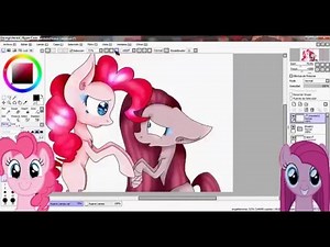 (old) | RE-DRAW | Pinkie Pie and Pinkamena Diane Pie [speedpaint]
