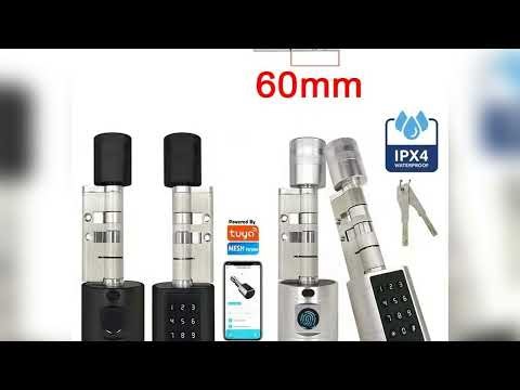 A must-have product! Tuya APP Fingerprint Cylinder Smart Door Lock Electronic Digital Keypad Code