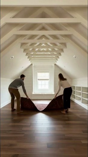 Attic Transformation | Cozy Home Library & Reading Nook Makeover 🏡