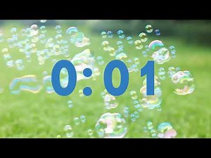 1 Minute Timer for Kids-Bubbles Timer Countdown with Music Fun Bubbling Timer!