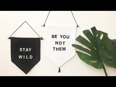 WHATDAYMADE DIY: Wall Hanging Banner + Free Printable Template