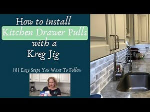 How to install kitchen drawer pulls with a Kreg Jig