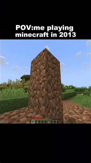 Minecraft but it's exactly how I played in 2013 !!! #minecraft