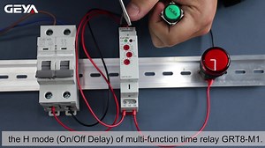 In this video, we are going to introduce how to use the H mode (On/Off Delay) of multi-function time relay GRT8-M1. The on/off delay is controlled by the signal. Hold down the button, the timing starts. After the timing delay, the light comes on. Check this video to see how it works! All the products can be viewed in Geya official website: https://www.geya.net/ #electrical #electircalwork #electriciantools #power #powersupply #powerelectronics #powerengineering #miniaturecircuitbreaker #mcb #low