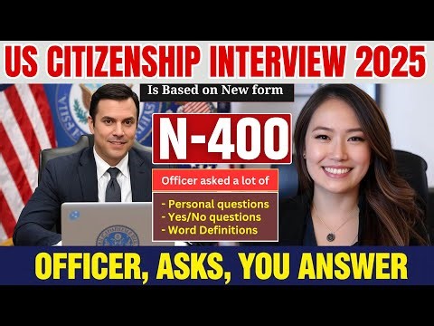 2025 New, Real Interview of U.S. citizenship, Full N-400 Naturalization Interview, Small talk #n400