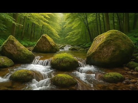 Peaceful Forest Creek and Birdsong, Relaxing Nature Sounds for Sleep & Stress Relief