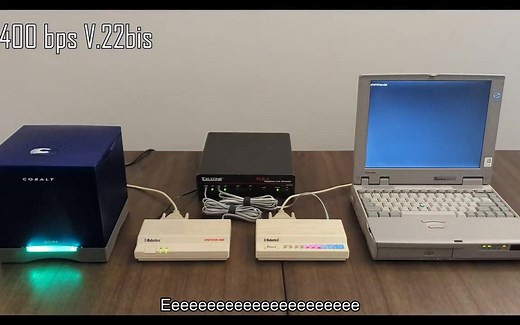 调制解调器拨号（从300 bps到56K）