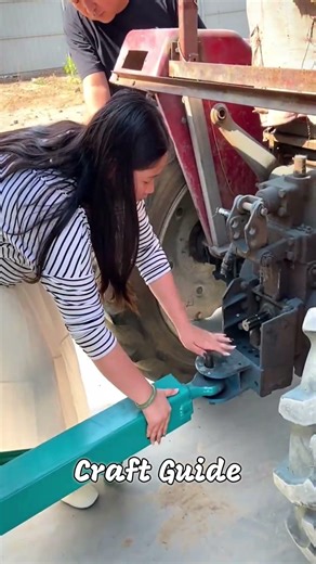 Tractor Hitch and PTO Shaft Connection Process 🚜