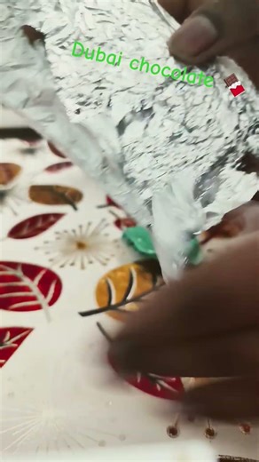 dubai chocolate opening #papercraft #dubaikunafa